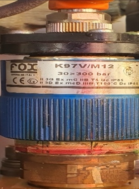 福克斯K87VM12 30-300bar压力传感器K97V/M12转子泵配件 全新原装