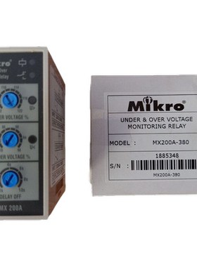 Mikro MX200A-380V _Over/Under Valtage Relay