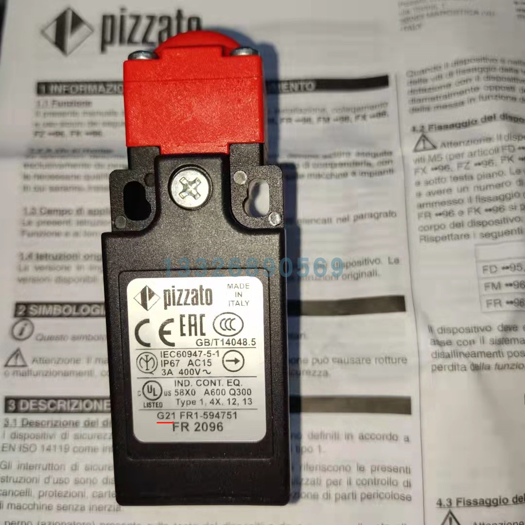FR 2196 PIZZATO ELETTRICA铰接安全开关FR 2196-M2 - 实物图
