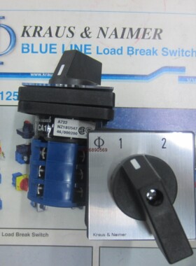 CA10 A722-600E原装KRAUS&NAIMER转换开关CA10A722*E