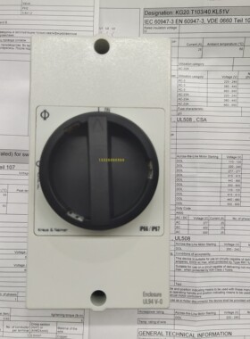 KG10 T203/40KL51V KRAUS&NAIMER KG10 T103/40KL51V全新原装正品