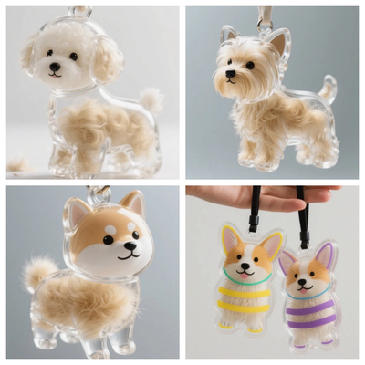 狗毛收集器装饰小狗收纳盒纪念