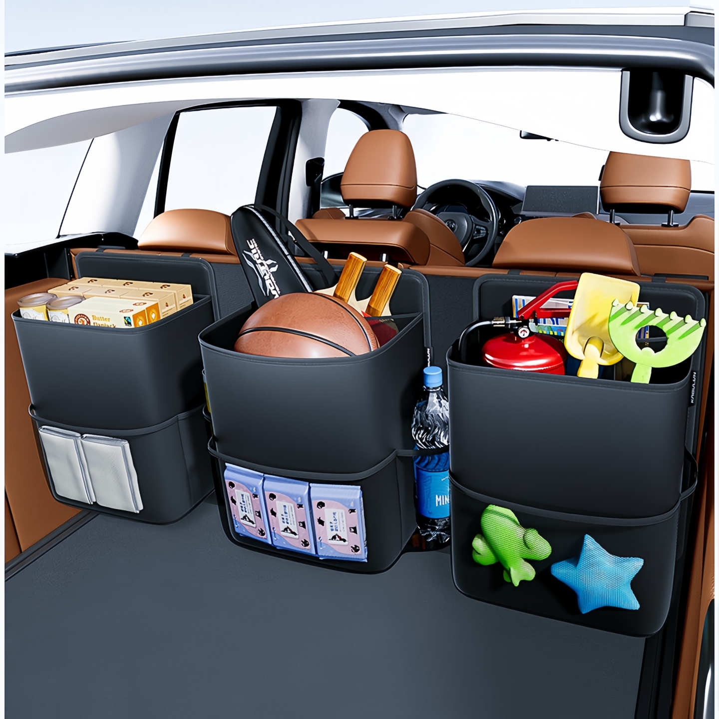 适用于岚图汽车后备箱收纳挂袋