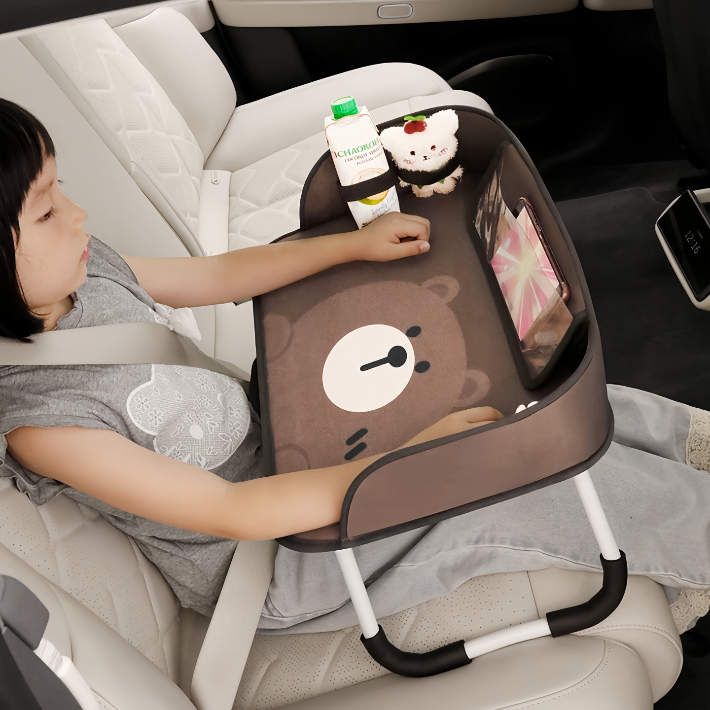 车载桌板后座折叠餐桌写作业神器