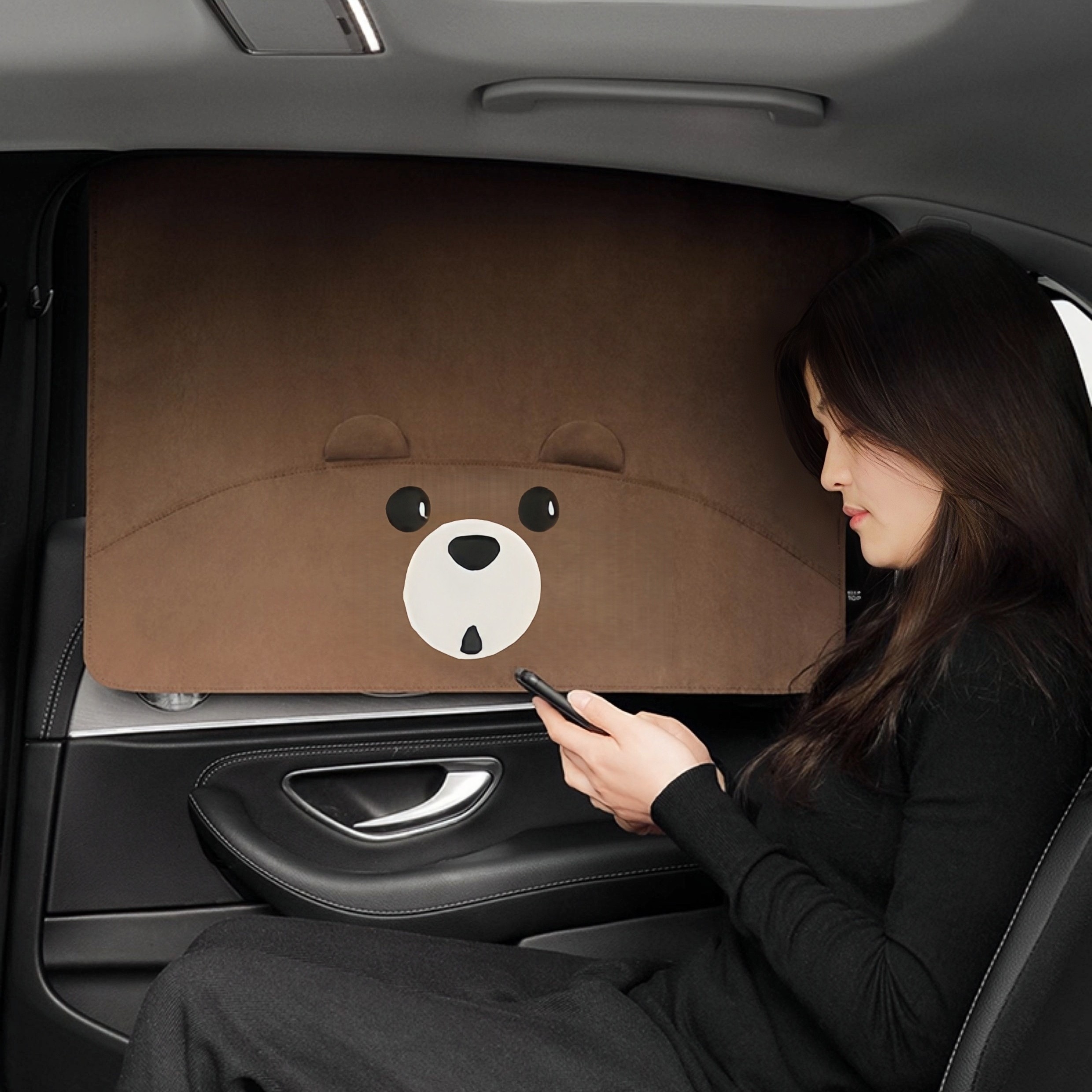 汽车窗帘遮阳帘婴儿宝宝防晒隔热车窗遮光帘吸盘式后排车载隐私帘