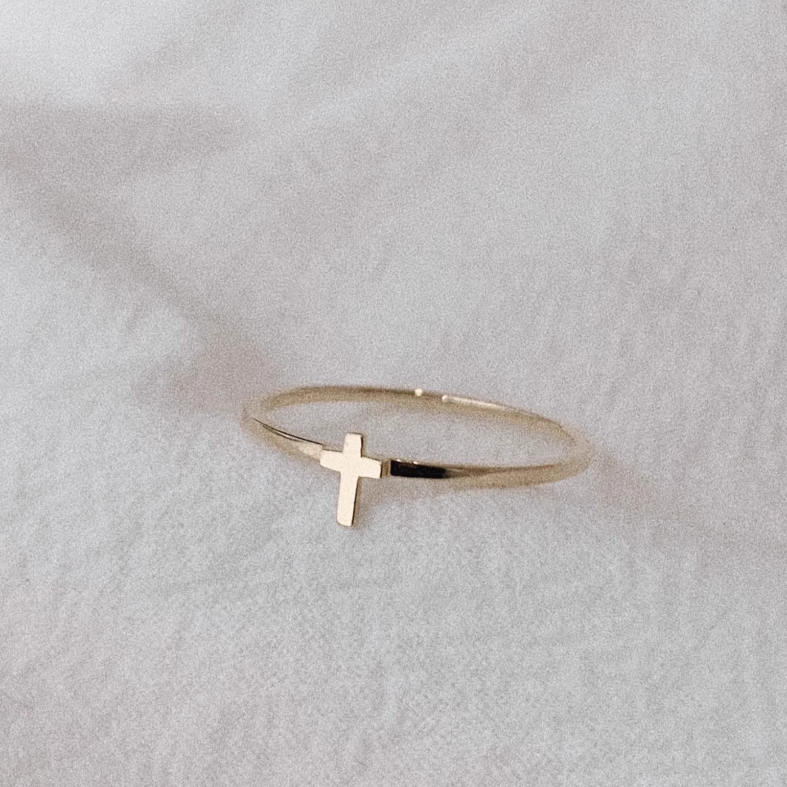 Heymen黑门18k金十字架戒指