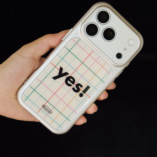 黑门Yes！双层磁吸银边手机壳