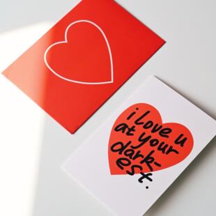 Heymen黑门 即使你身处黑暗我依然爱你 生日节日朋友情人节贺卡