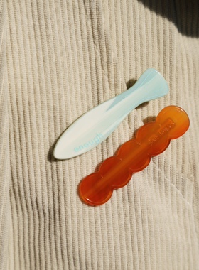 Heymen黑门 五饼二鱼 原创设计醋酸异形可爱刘海边夹发夹一对