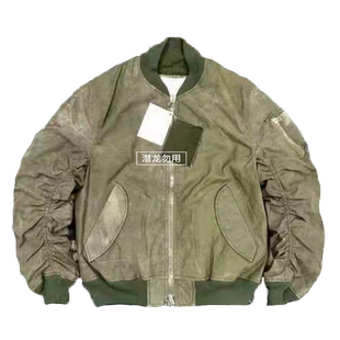 断码清仓readymade MA1古军布面料可拆卸内胆飞行棉服夹克ins