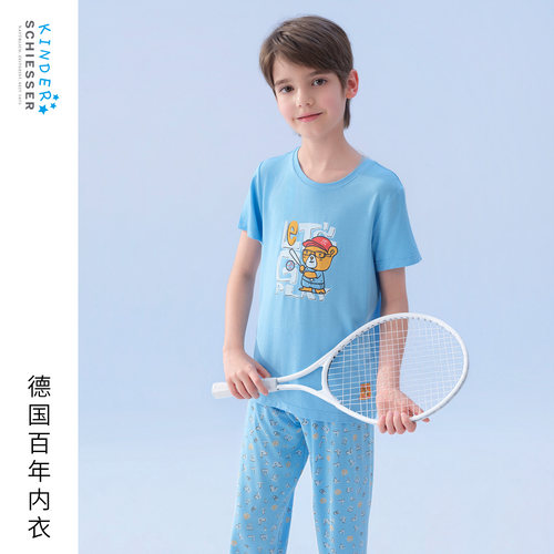 舒雅男童超级小英雄家居服套装