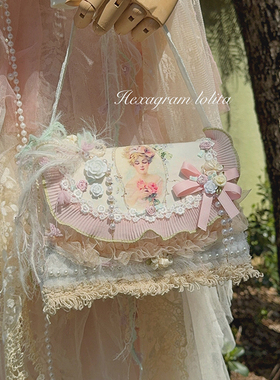 [椿]复古甜美洛丽塔lolita田园森系cla少女悦奈手提包斜挎包lo包