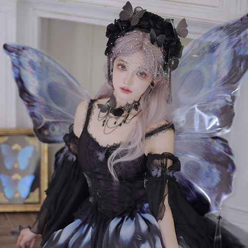 六芒星lolita精灵蝴蝶翅膀