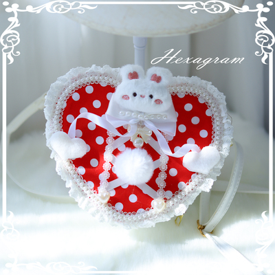 蝴蝶结小兔doll感可爱手提斜挎包