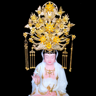 佛像神像黑妈妈凤冠王母娘娘泰山奶奶头冠观音娘少数民族帽子头锦