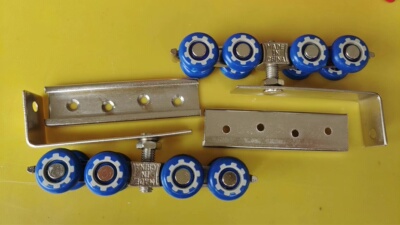 鸽具鸽棚推拉门轨道滑轮移动门木门滑轮吊轨新款改装鸽子用品用具