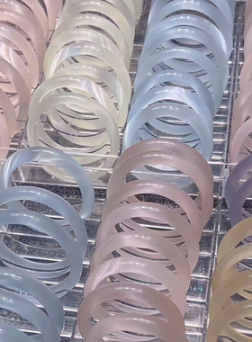 工厂店猫眼石手镯冰蓝粉香槟玻璃高级镯子高冰白抖快直播摆摊