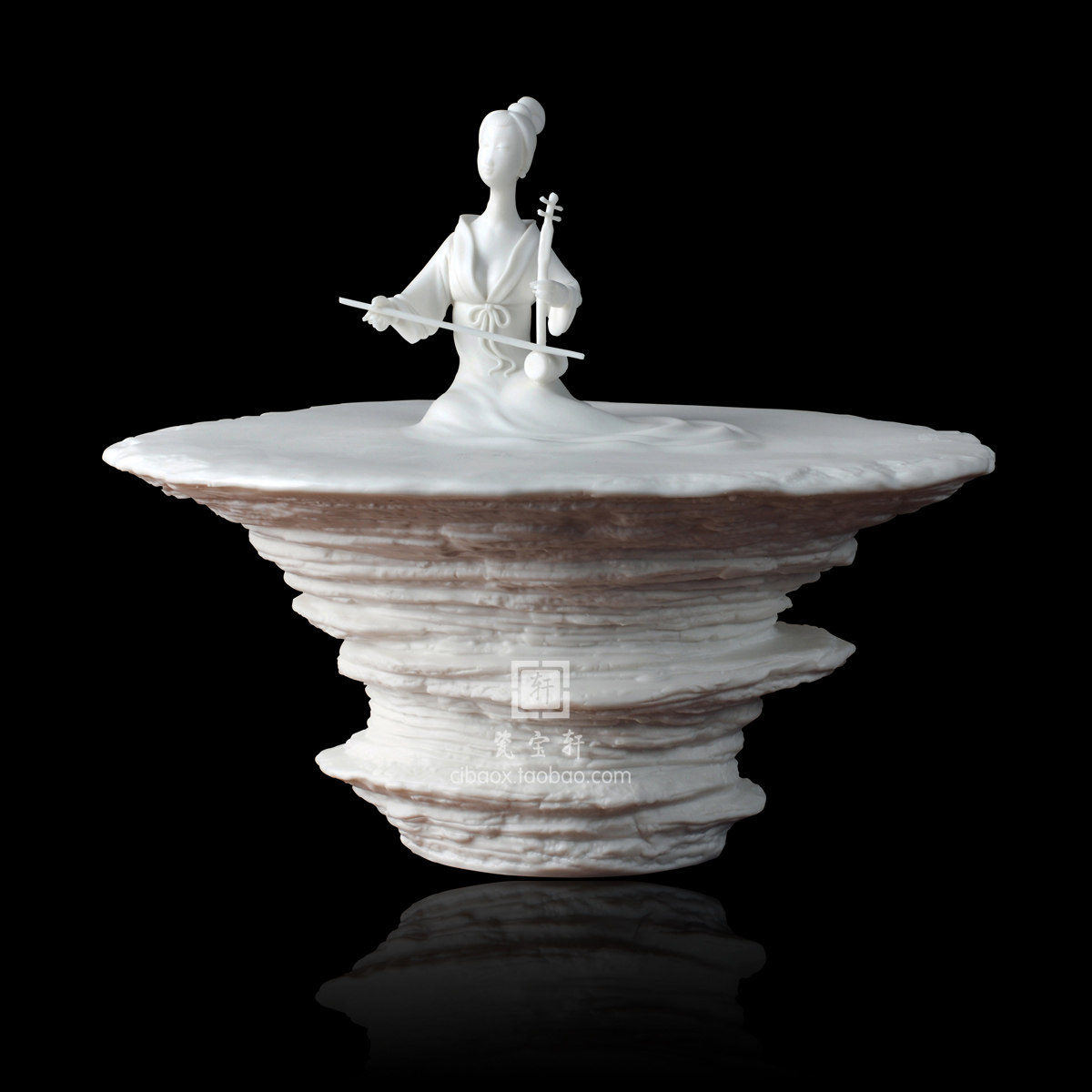 福音 德化白瓷古典客厅卧室仕女人物工艺品结婚生日收藏礼品摆件