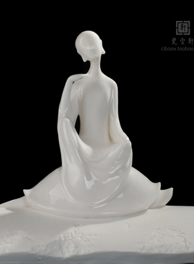 禅意风无相佛德化白瓷工艺礼品