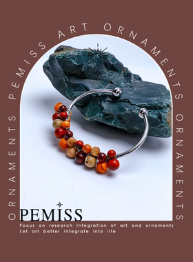 檀木木质木头手镯项链新中式国风