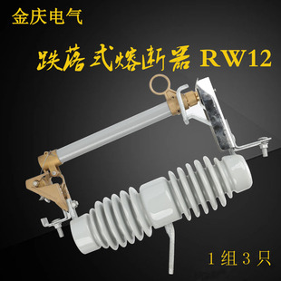 熔断器龙须保险丝户外变压器令克开关 RW12 15kv100户外高压跌落式