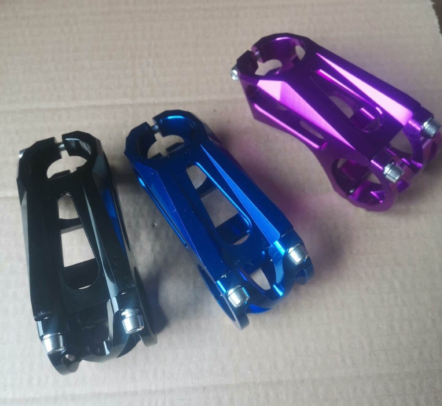 山地自行车镂空立管铝合金新款短把立31.8mm超轻改装配件