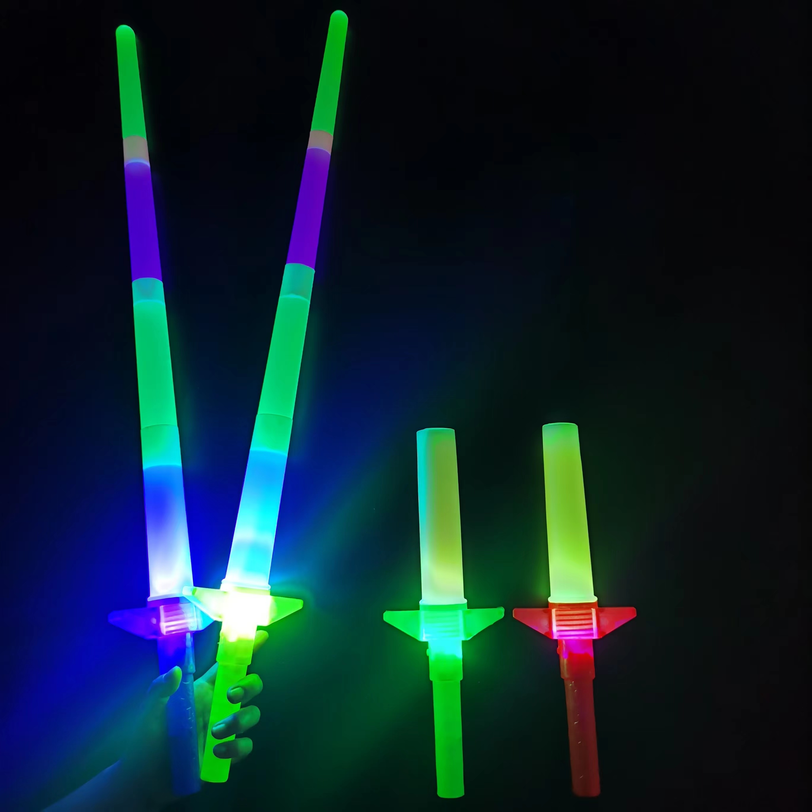 大号四节棒演唱会道具可伸缩荧光棒年会活动应援棒气氛组儿童玩具