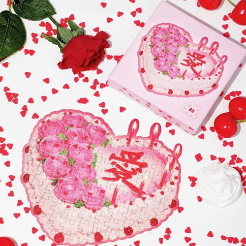 富富SideProject「富的」系列 趣味迷你蛋糕拼图中式梦核艺术礼物