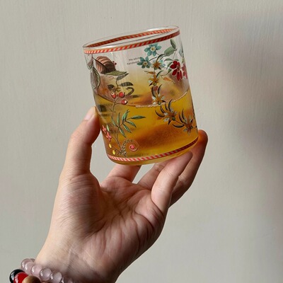 玻璃酒杯皇家蓝白系列水晶酒杯