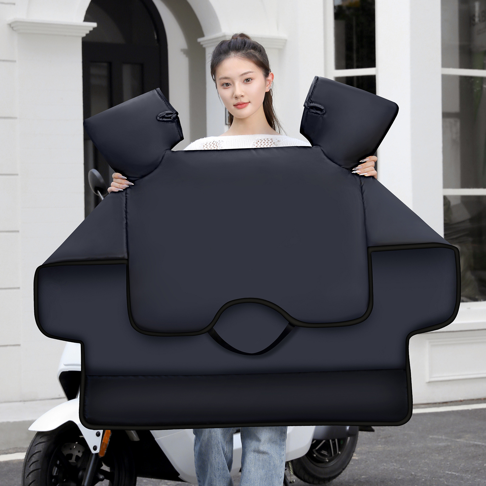 电动车挡风被四季通用冬季加厚