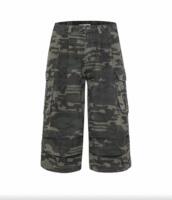 atomicboom oversized denim shorts, black capri pants, women's summer American retro mid-length pants, capri pants thumbnail 5