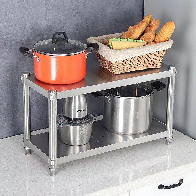 不锈钢置物架奶茶店家用碗碟架子