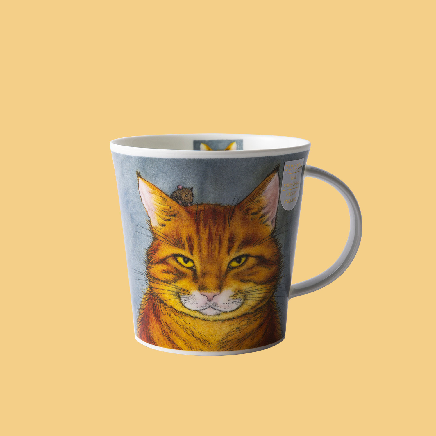 dunoon丹侬英国骨瓷马克杯大容量可爱猫爪猫头杯子创意猫咪水杯