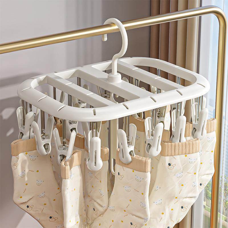 袜子晾晒架多夹子晾衣架家用多功能袜子夹婴儿内衣阳台晒袜子神器,收纳整理,植绒衣架/布衣架,淘宝优惠券,粉丝福利购,淘宝优惠卷