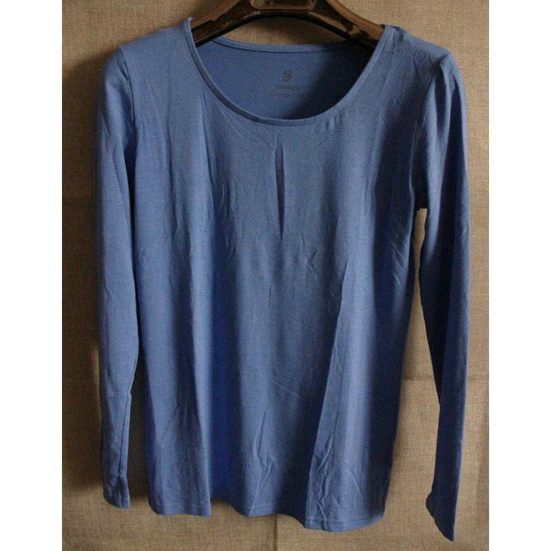 秋冬男女款舒适保暖内衣薄款功能升温防寒内衣圆领纯色长袖上衣