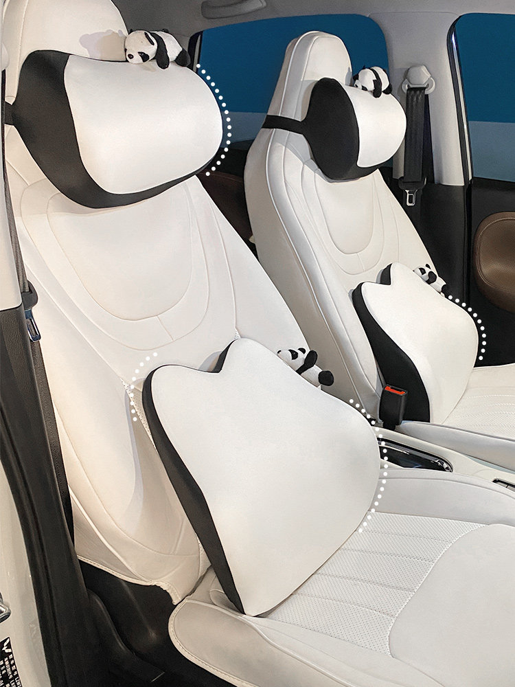 汽车头枕护颈枕记忆棉车用枕头车内腰靠护腰靠枕可爱内饰靠垫女生