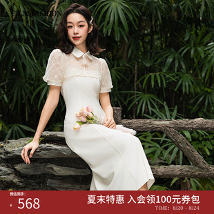 吊带连衣裙套装 春夏新中式 夏末特惠 女士气质高级 一电影一时装