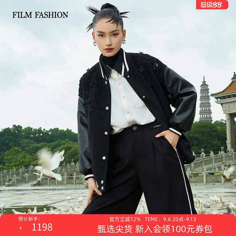 一电影一时装冬季运动风棒球服夹克外套女保暖短外套好看独特流行