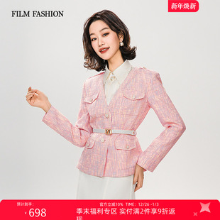 2件9折 西装 一电影一时装 小香风新款 外套女早春穿搭 春秋法式