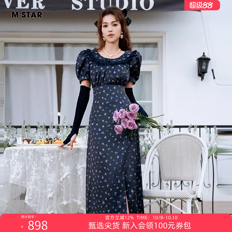 设计感中长连衣裙显瘦裙子气质女