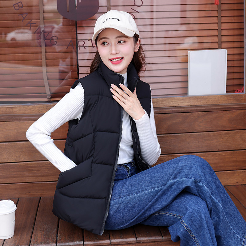 棉马甲女冬短款2025新款韩版坎肩秋冬季女士羽绒棉服背心马夹外套