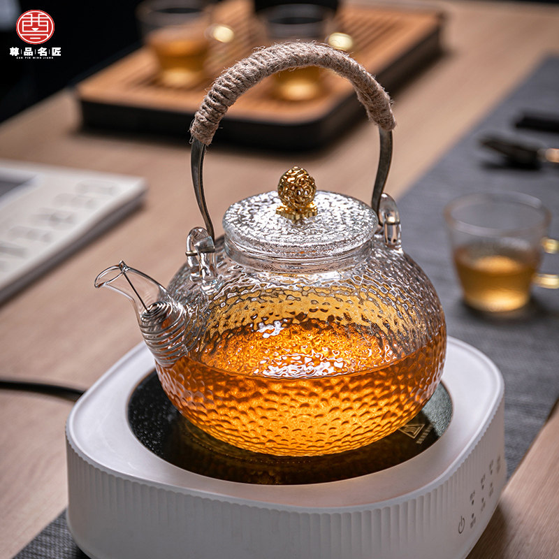 玻璃茶壶泡茶家用高档耐热烧水壶电陶炉单壶围炉煮茶养生茶具套装