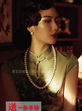 搭配旗袍珍珠项链女款2026新款中长款颈链毛衣链锁骨链配饰品427