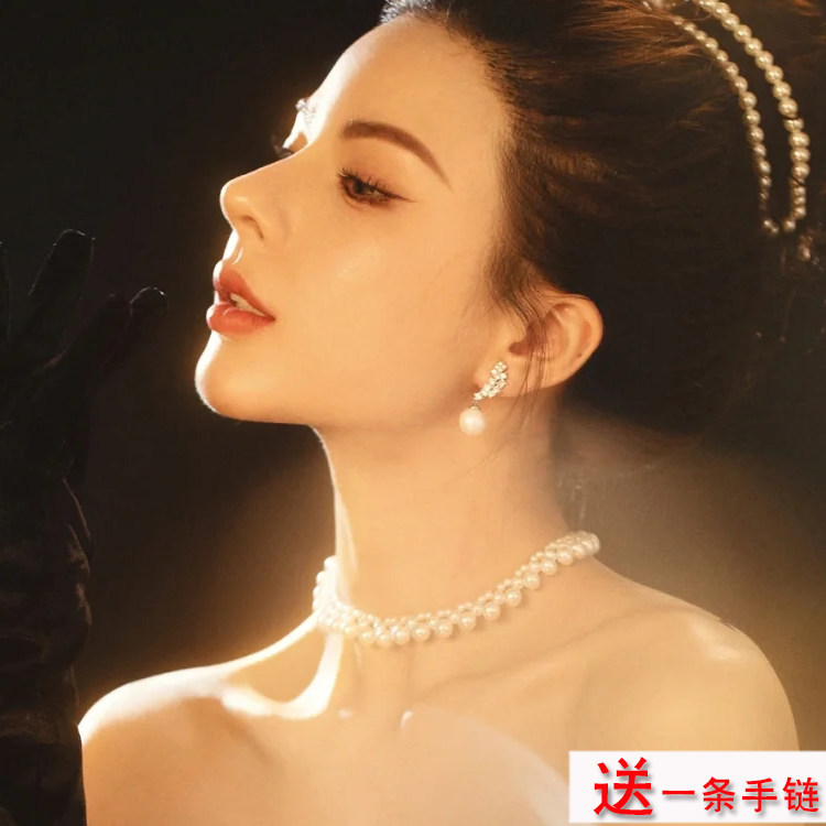 明星同款仿珍珠项链女士法式复古颈链短款锁骨链摄影拍照饰品907,饰品/流行首饰/时尚饰品新,项链,淘宝优惠券,粉丝福利购,淘宝优惠卷