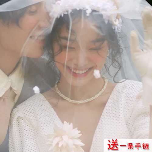 三层4mm小珍珠项链女士颈链结婚拍照配饰品锁骨链毛衣链子项圈169