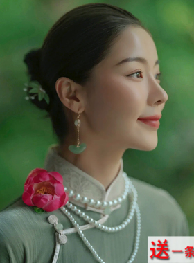 三层珍珠项链配旗袍饰品颈链女士款锁骨链毛衣链拍照写真项圈1227