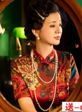 夏季155cm多层珍珠项链配旗袍礼服饰品中长款女士锁骨链子颈链128