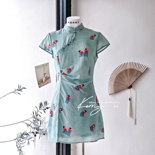 套装 气质时尚 2025年夏季 新款 Kerry国风两件套 连衣裙短裤 新中式
