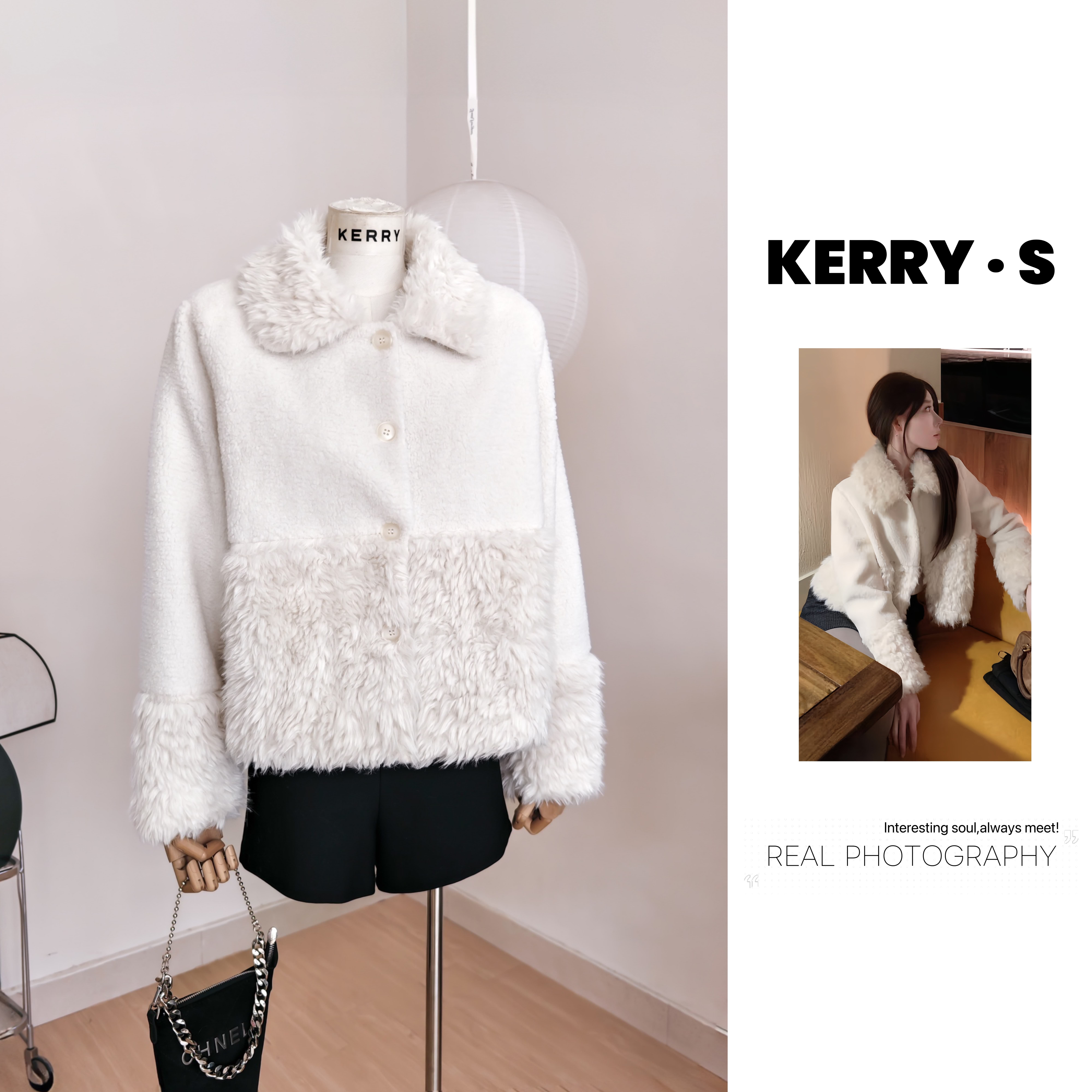 绒绒奶糕 冬季翻领羊羔毛外套女加厚宽松白色上衣长/短款韩系穿搭,女装/女士精品,短外套,淘宝优惠券,粉丝福利购,淘宝优惠卷