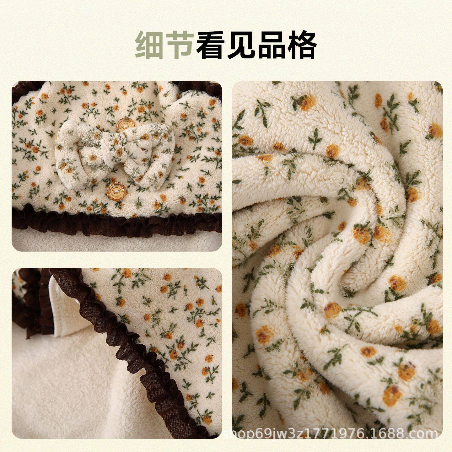 干发帽女速干吸水ins风浴